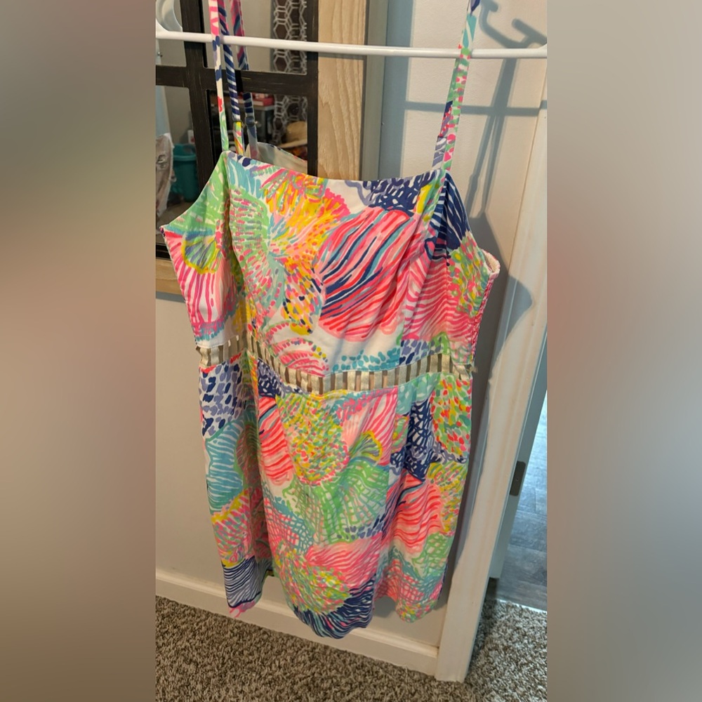 Lilly Pulitzer romper with cutouts!